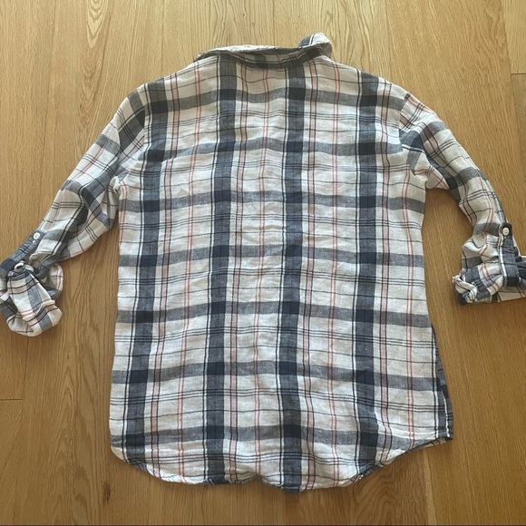 SANCTUARY ANTHROPOLOGIE PLAID BUTTON FRONT SHIRT - XS - Picture 4 of 10